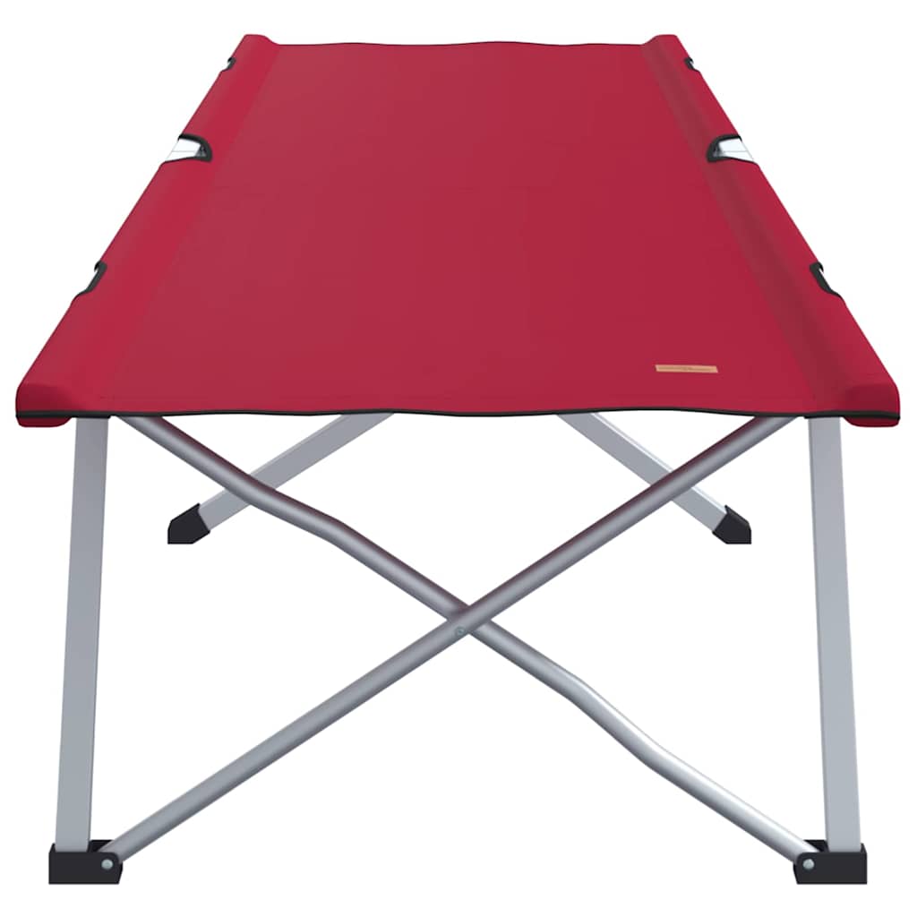 Letto da campeggio pieghevole 2 pz Rosso 194 x 62,5 x 42,5 cm
