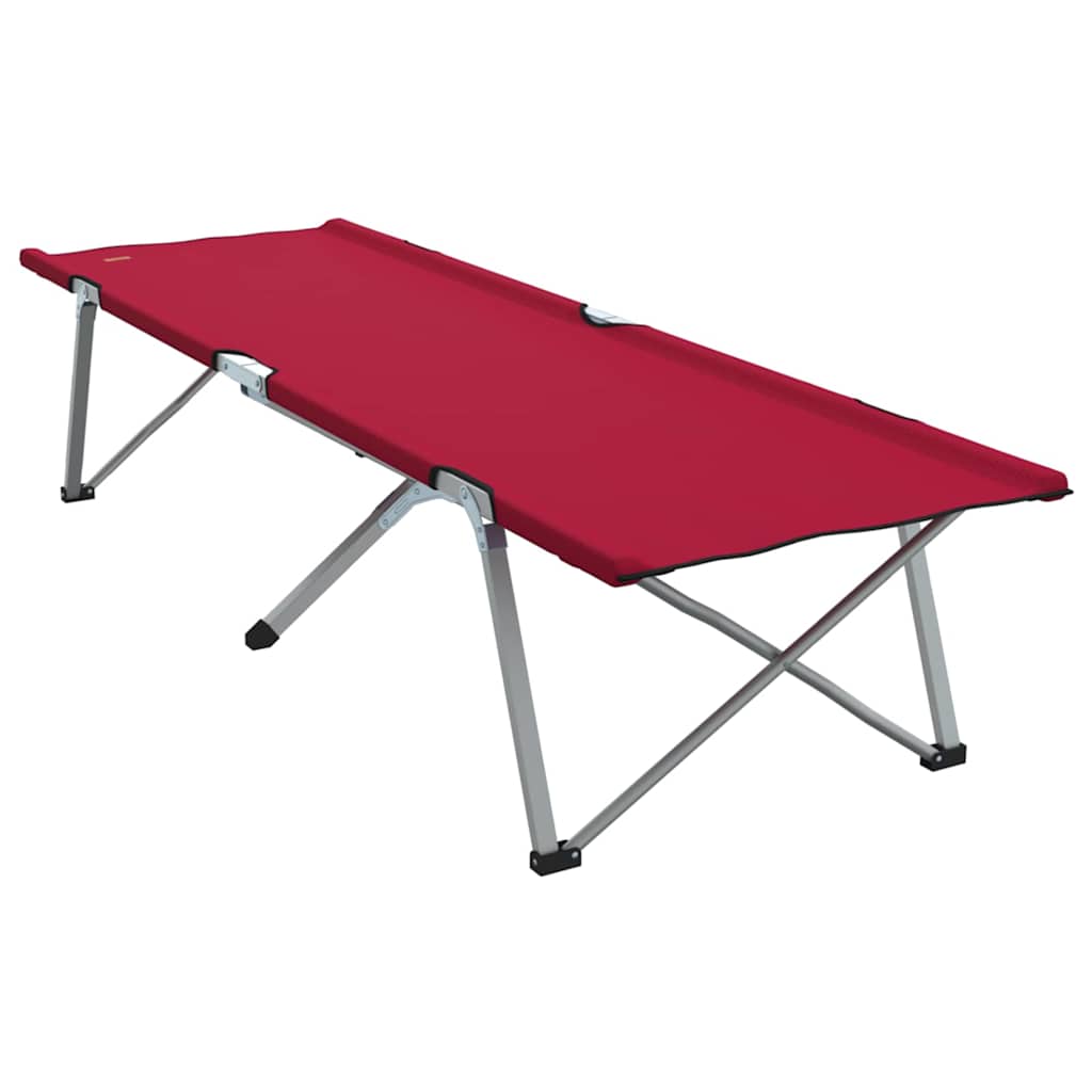 Letto da campeggio pieghevole 2 pz Rosso 194 x 62,5 x 42,5 cm