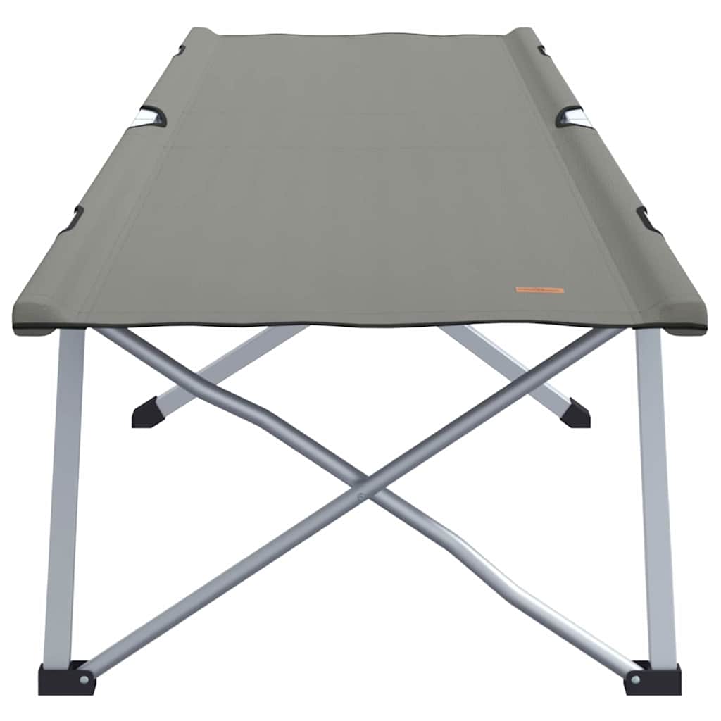 Letto da campeggio pieghevole 2 pz Grigio 194 x 62,5 x 42,5 cm