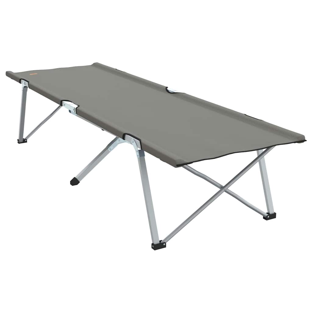Letto da campeggio pieghevole 2 pz Grigio 194 x 62,5 x 42,5 cm