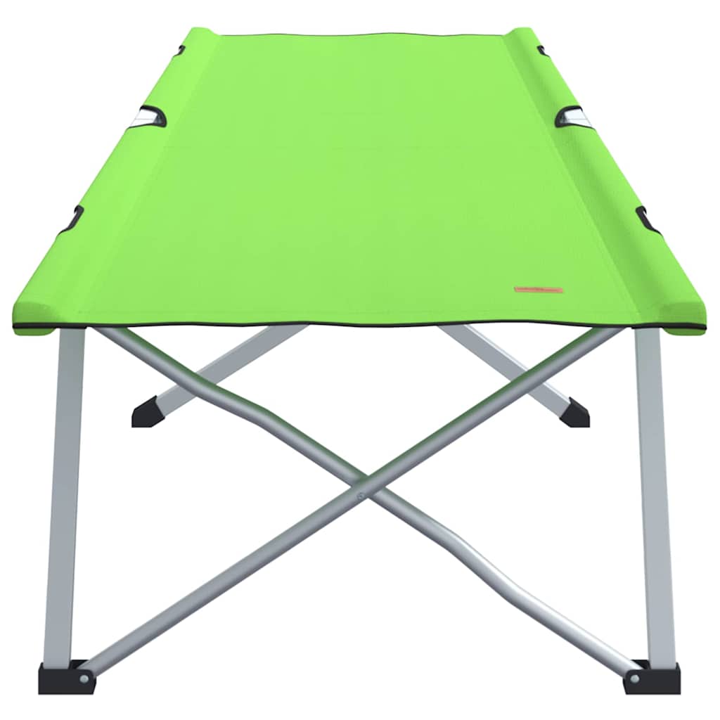 Letto da campeggio pieghevole 2 pz Verde 194 x 62,5 x 42,5 cm