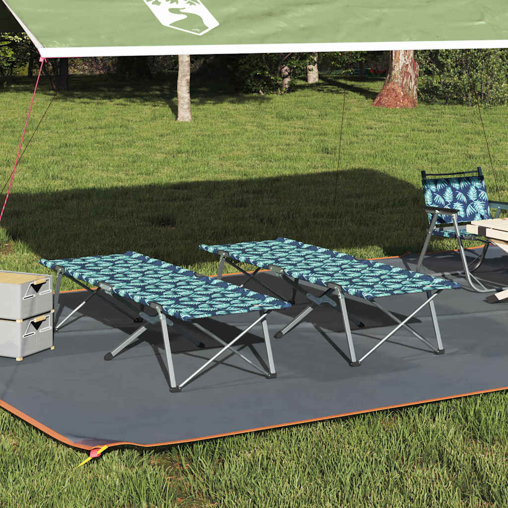 Letto da campeggio pieghevole 2 pz Foresta 194 x 62,5 x 42,5 cm