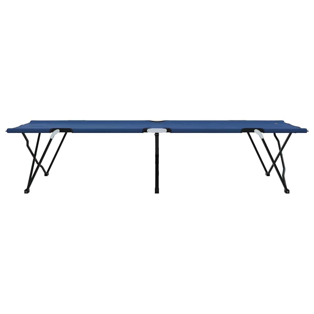 Letto da campeggio pieghevole Blu 206 x 76 x 74 cm