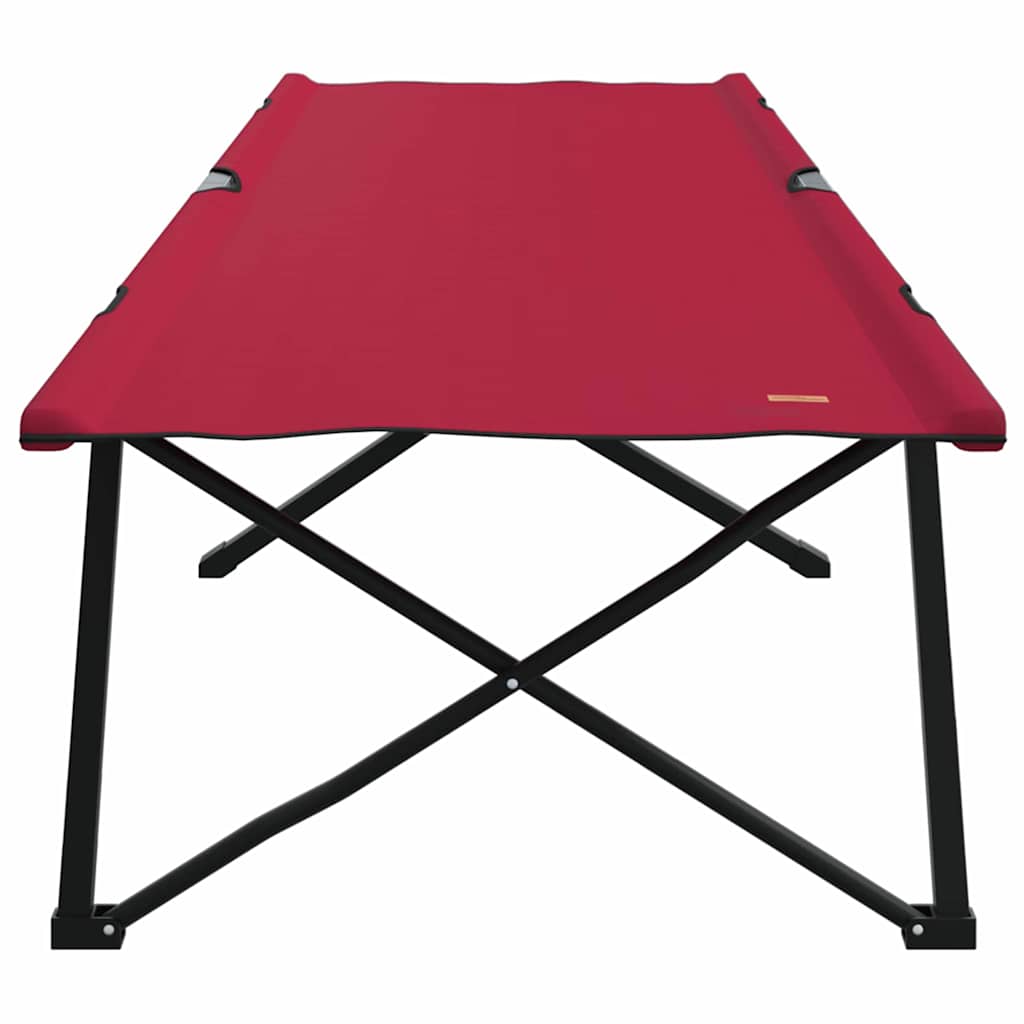 Letto da campeggio pieghevole Rosso 206 x 76 x 74 cm