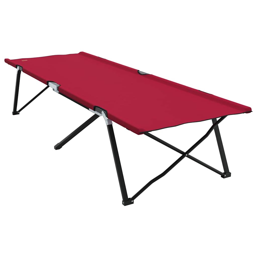 Letto da campeggio pieghevole Rosso 206 x 76 x 74 cm