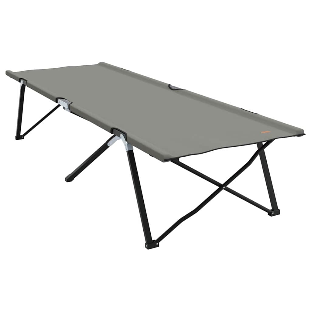 Letto da campeggio pieghevole Grigio 206 x 76 x 74 cm