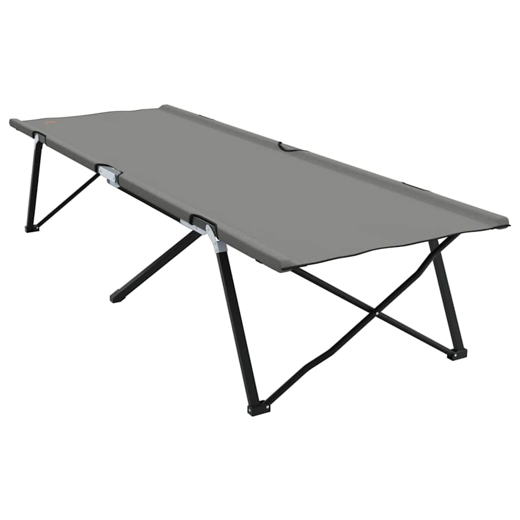 Letto da campeggio pieghevole Grigio 206 x 76 x 74 cm