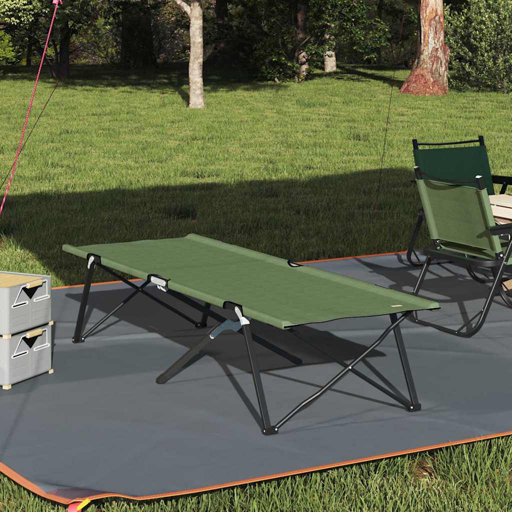 Letto da campeggio pieghevole Verde 206 x 76 x 74 cm