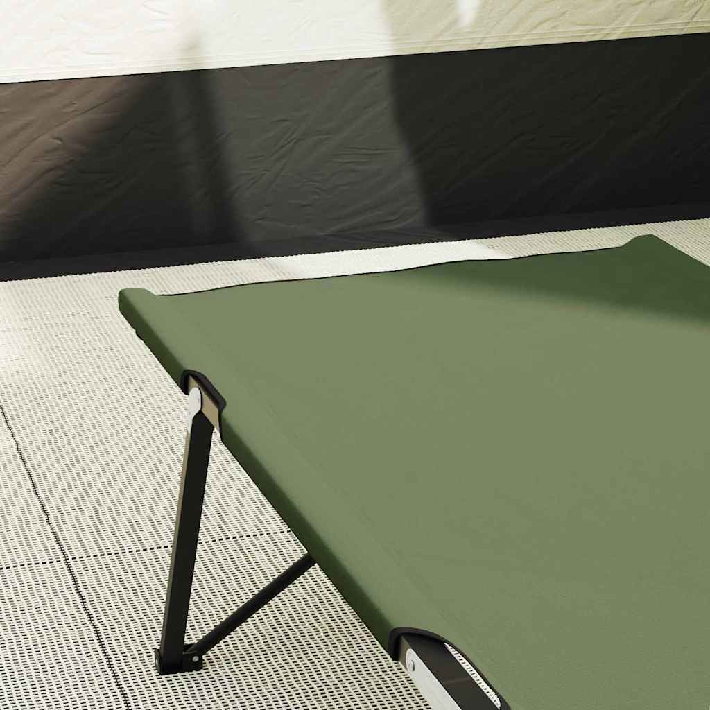 Letto da campeggio pieghevole Verde 206 x 76 x 74 cm