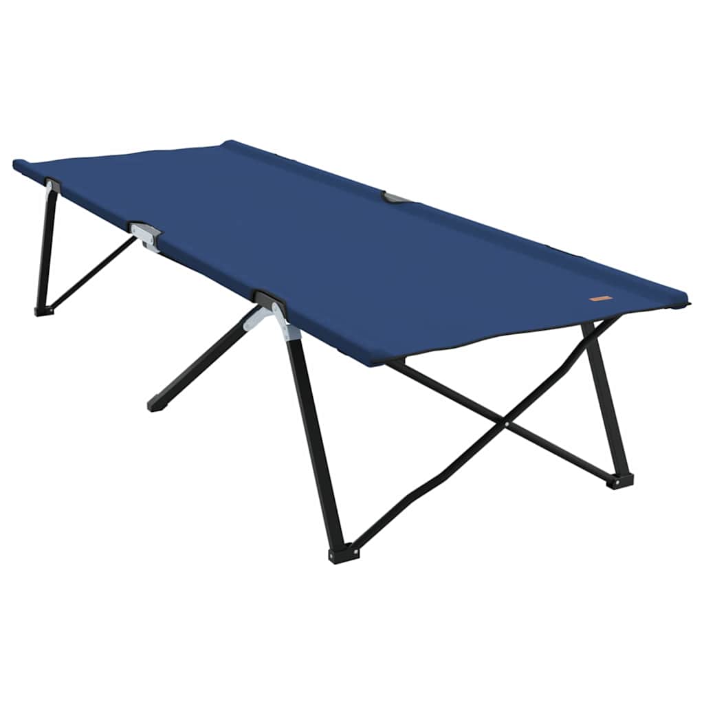 Letto da campeggio pieghevole 2 pz Blu 206 x 76 x 74 cm