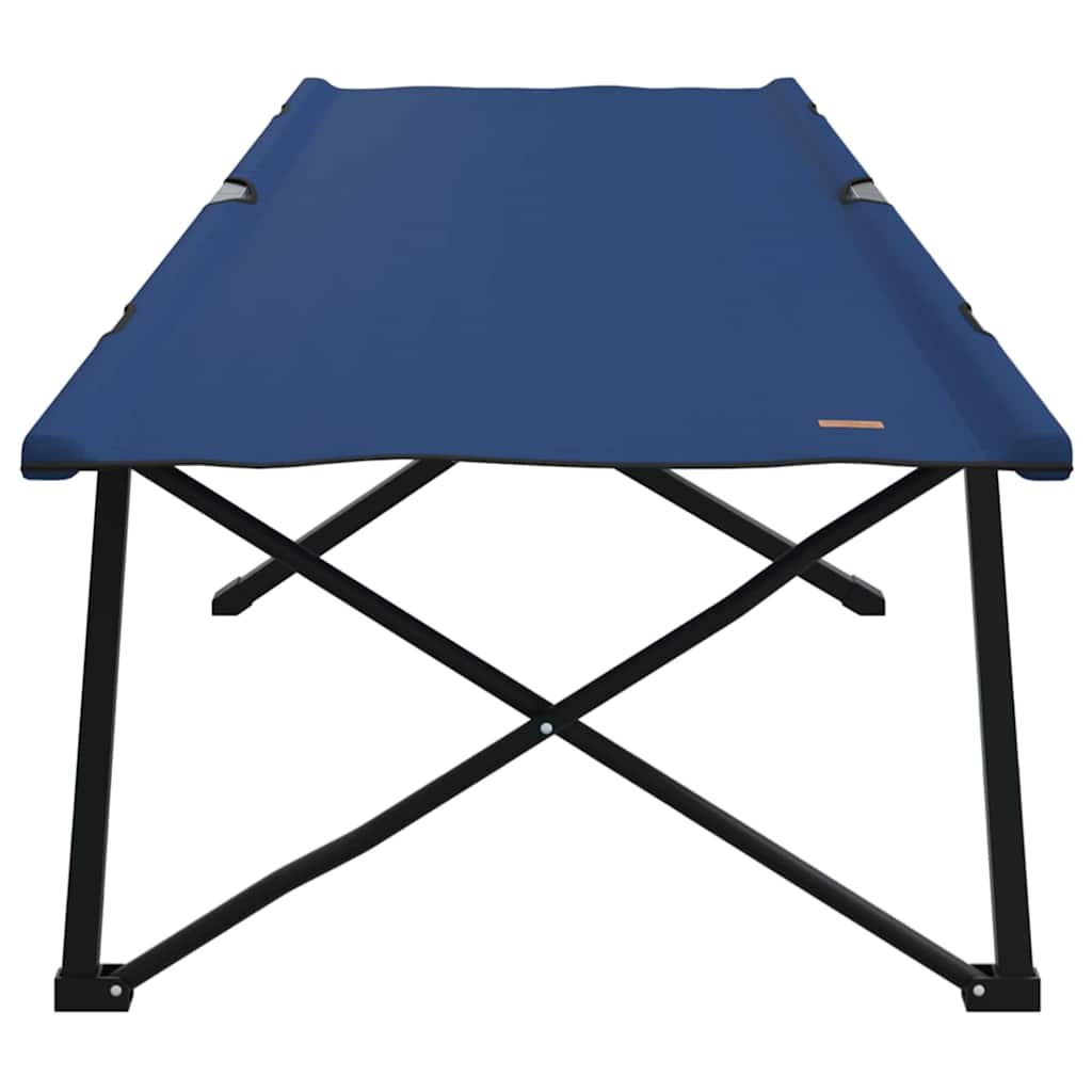 Letto da campeggio pieghevole 2 pz Blu 206 x 76 x 74 cm