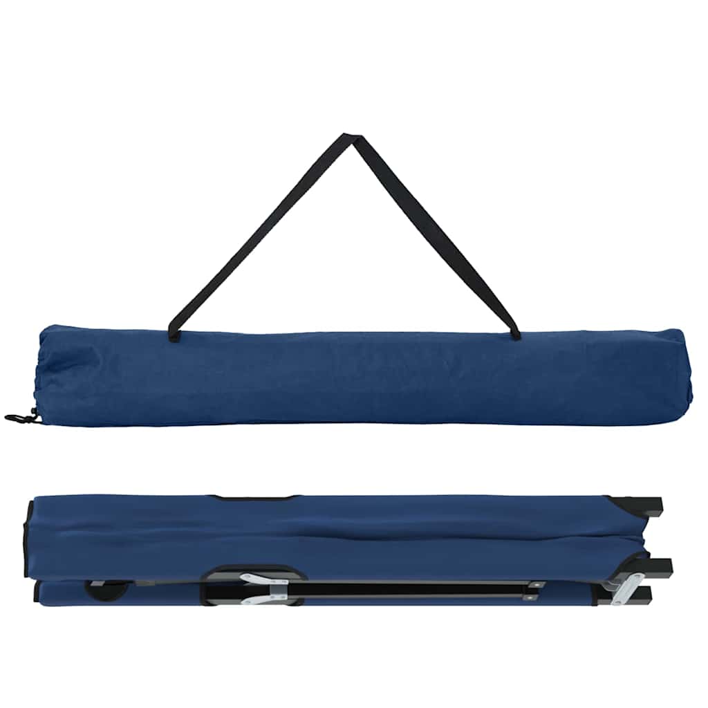 Letto da campeggio pieghevole 2 pz Blu 206 x 76 x 74 cm