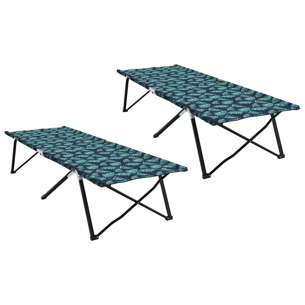 Letto da campeggio pieghevole 2 pz Foresta 206 x 76 x 74 cm