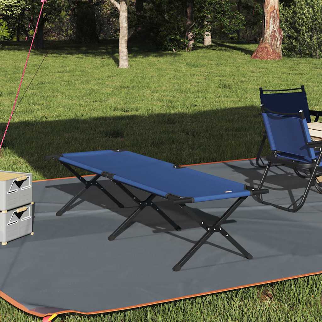 Letto da campeggio pieghevole Blu 193 x 69 x 45 cm