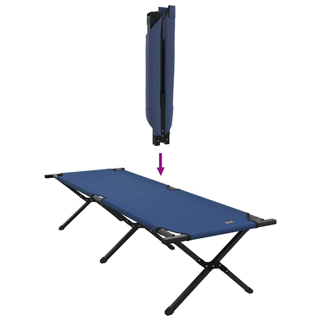 Letto da campeggio pieghevole Blu 193 x 69 x 45 cm