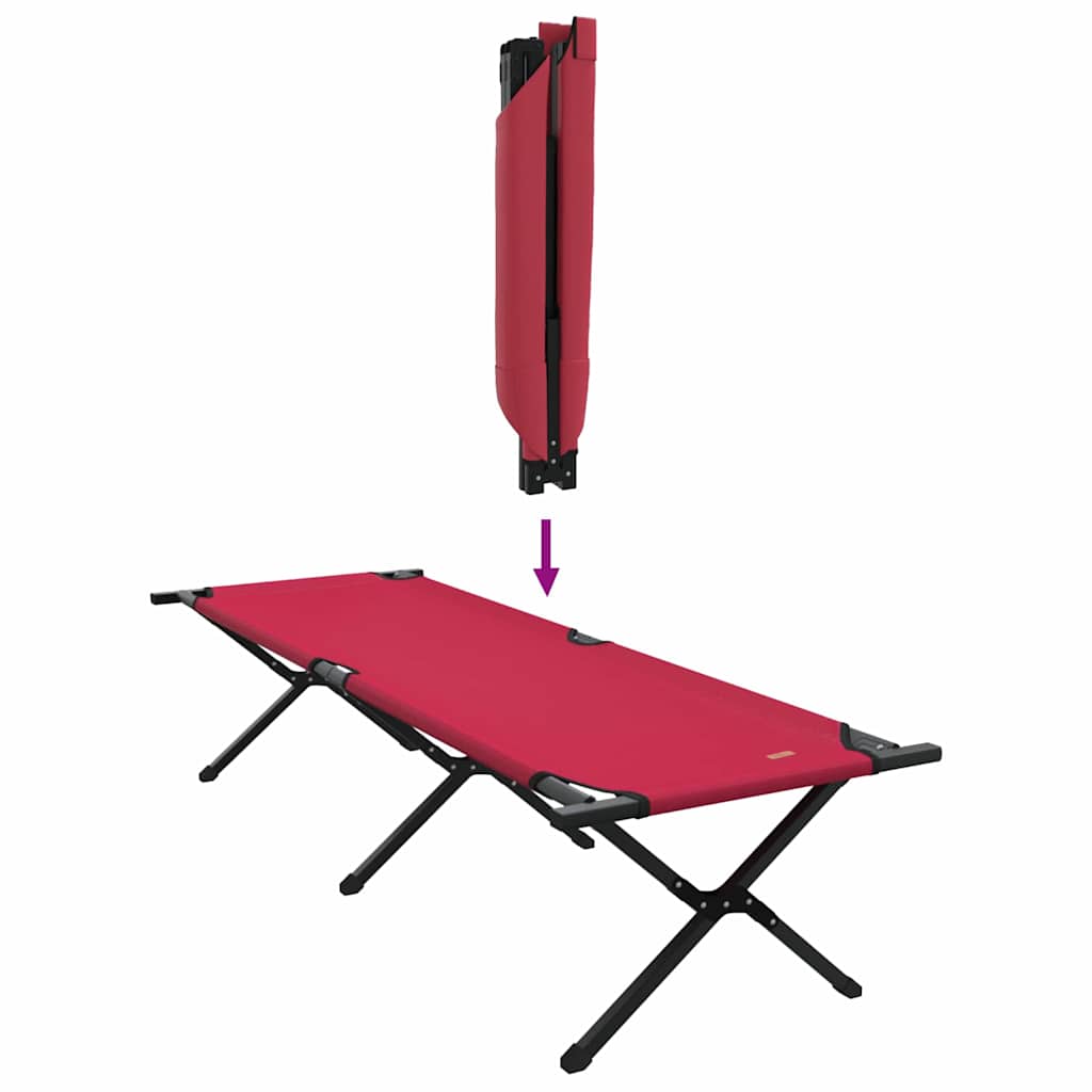 Letto da campeggio pieghevole Rosso 193 x 69 x 45 cm