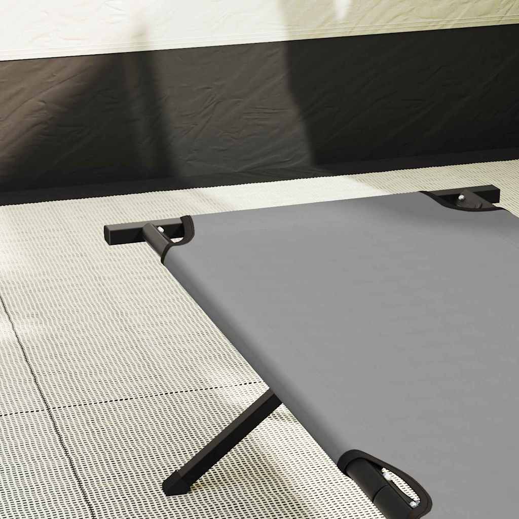 Letto da campeggio pieghevole Grigio 193 x 69 x 45 cm