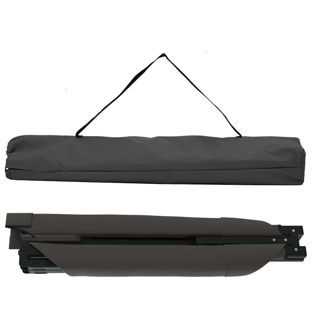 Letto da campeggio pieghevole 2 pz Nero 193 x 69 x 45 cm