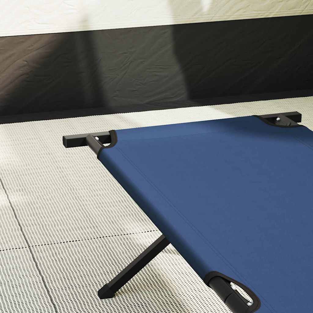 Letto da campeggio pieghevole Blu 210 x 80 x 46 cm