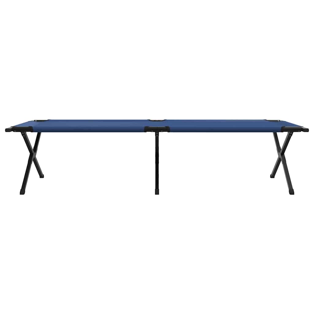 Letto da campeggio pieghevole Blu 210 x 80 x 46 cm