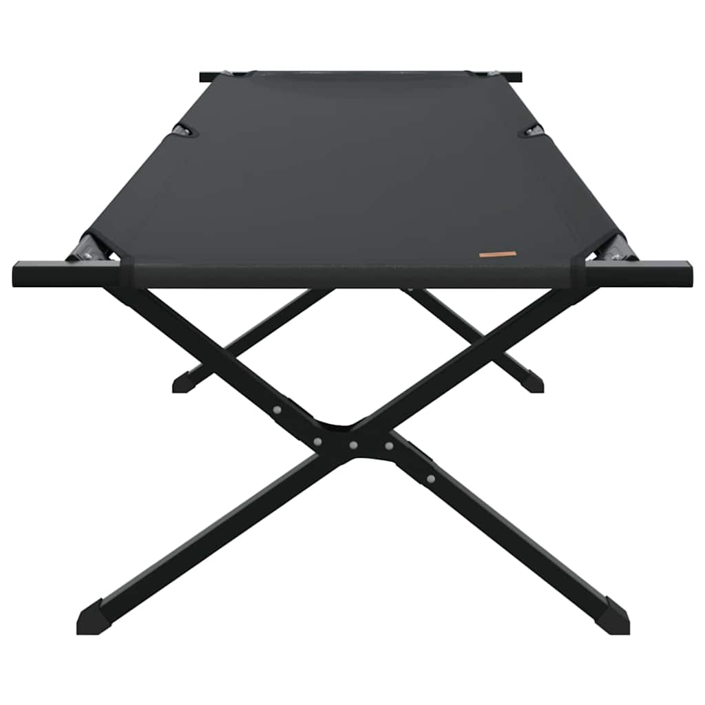 Letto da campeggio pieghevole Nero 210 x 80 x 46 cm