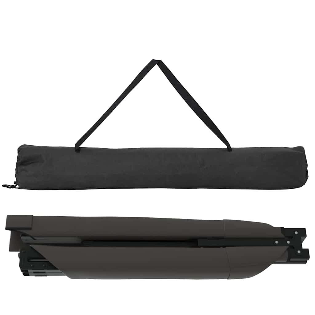 Letto da campeggio pieghevole Nero 210 x 80 x 46 cm