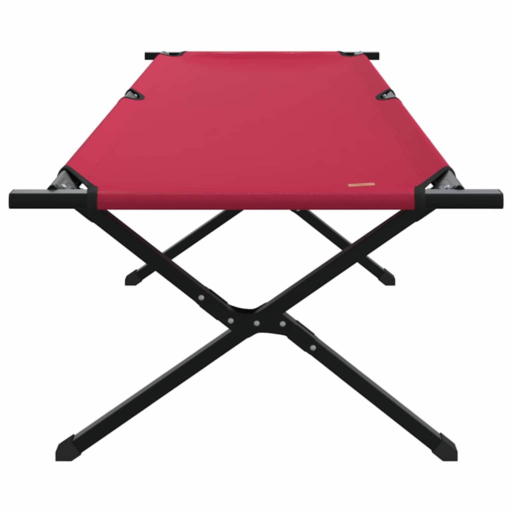 Letto da campeggio pieghevole Rosso 210 x 80 x 46 cm