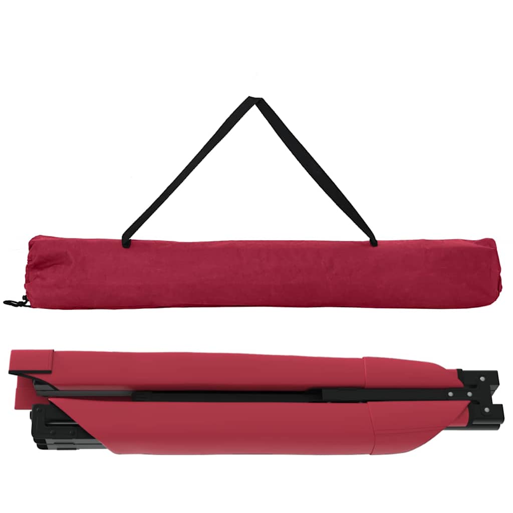 Letto da campeggio pieghevole Rosso 210 x 80 x 46 cm