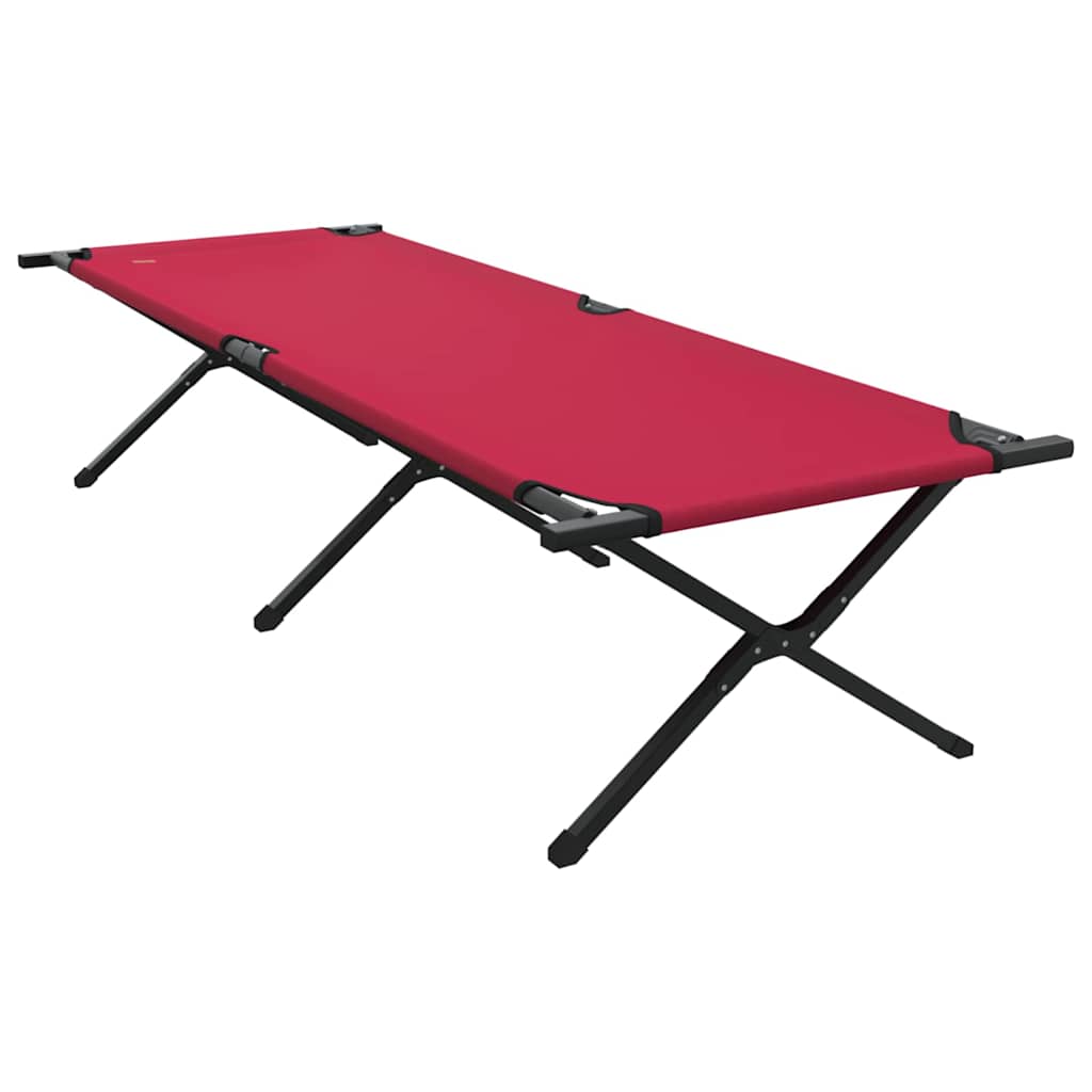 Letto da campeggio pieghevole Rosso 210 x 80 x 46 cm