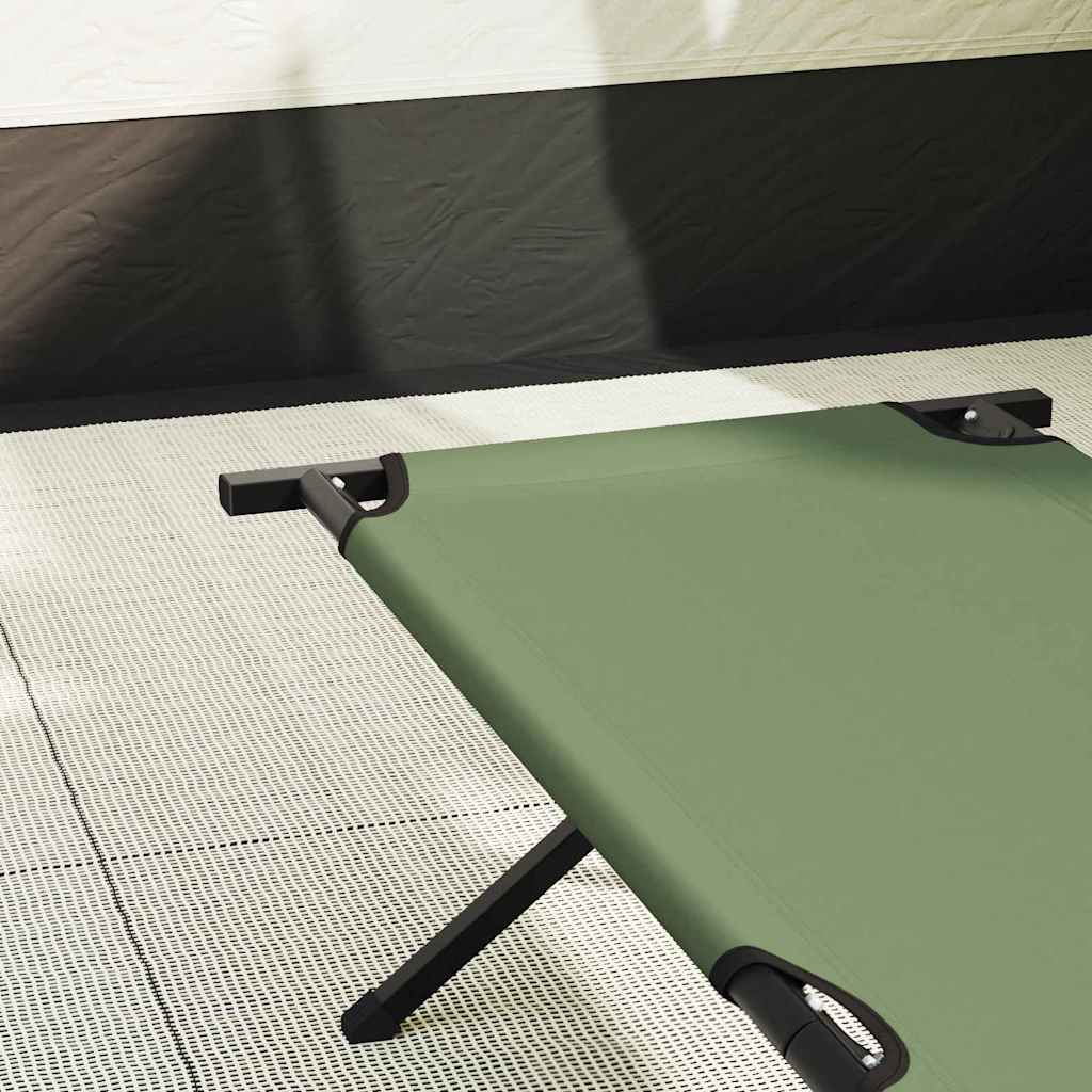 Letto da campeggio pieghevole Verde 210 x 80 x 46 cm