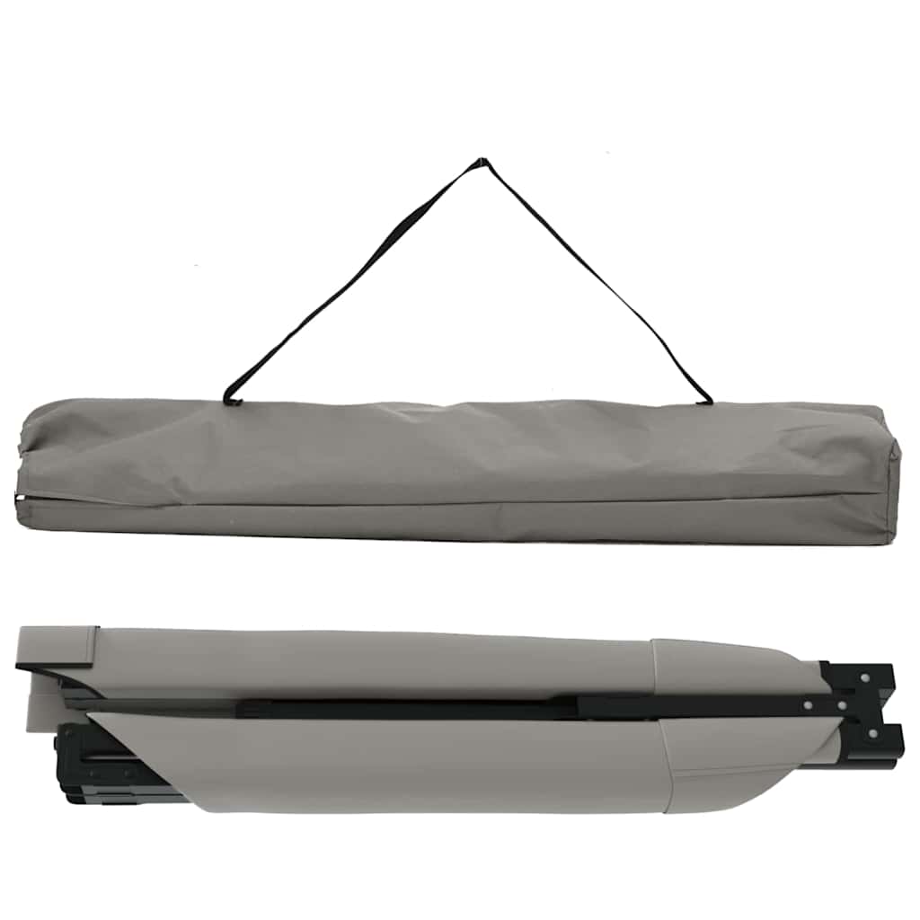 Letto da campeggio pieghevole 2 pz Grigio 210 x 80 x 46 cm