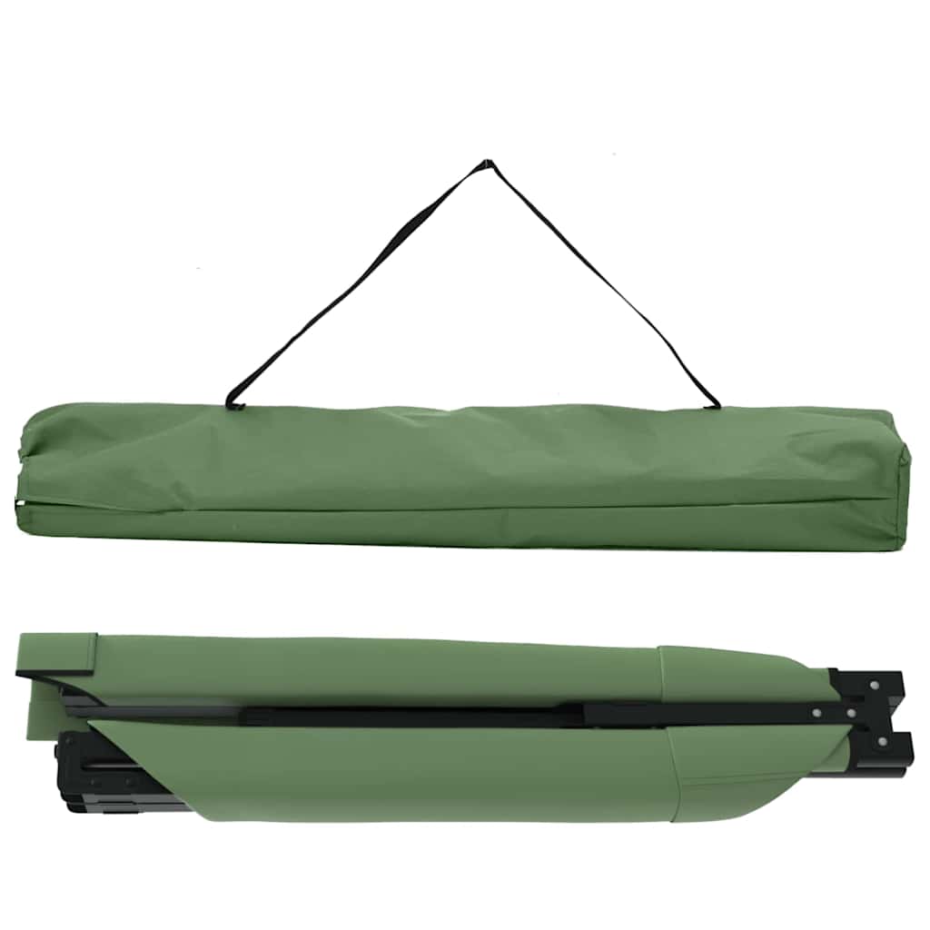 Letto da campeggio pieghevole 2 pz Verde 210 x 80 x 46 cm