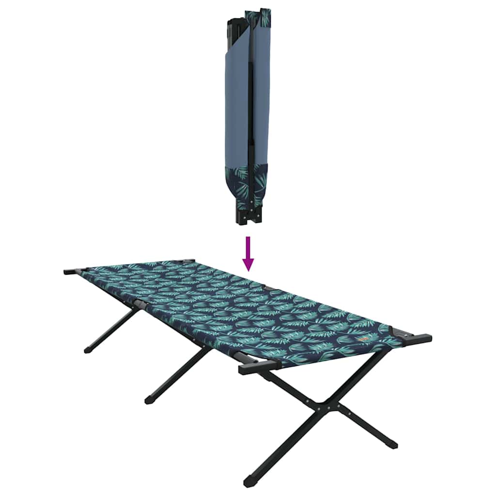 Letto da campeggio pieghevole 2 pz Foresta 210 x 80 x 46 cm