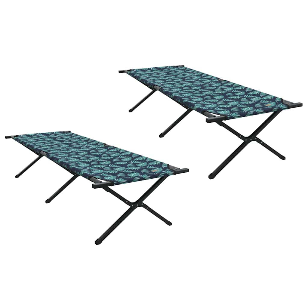 Letto da campeggio pieghevole 2 pz Foresta 210 x 80 x 46 cm