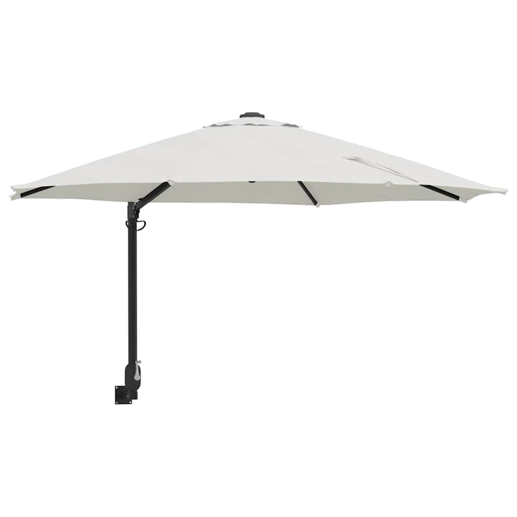 Ombrello da giardino 248 x 248 x 148 cm Poliestere e Acciaio