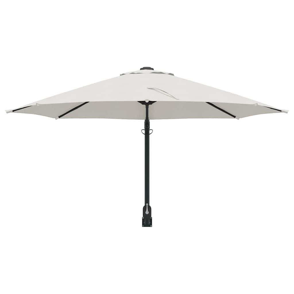 Ombrello da giardino 248 x 248 x 148 cm Poliestere e Acciaio