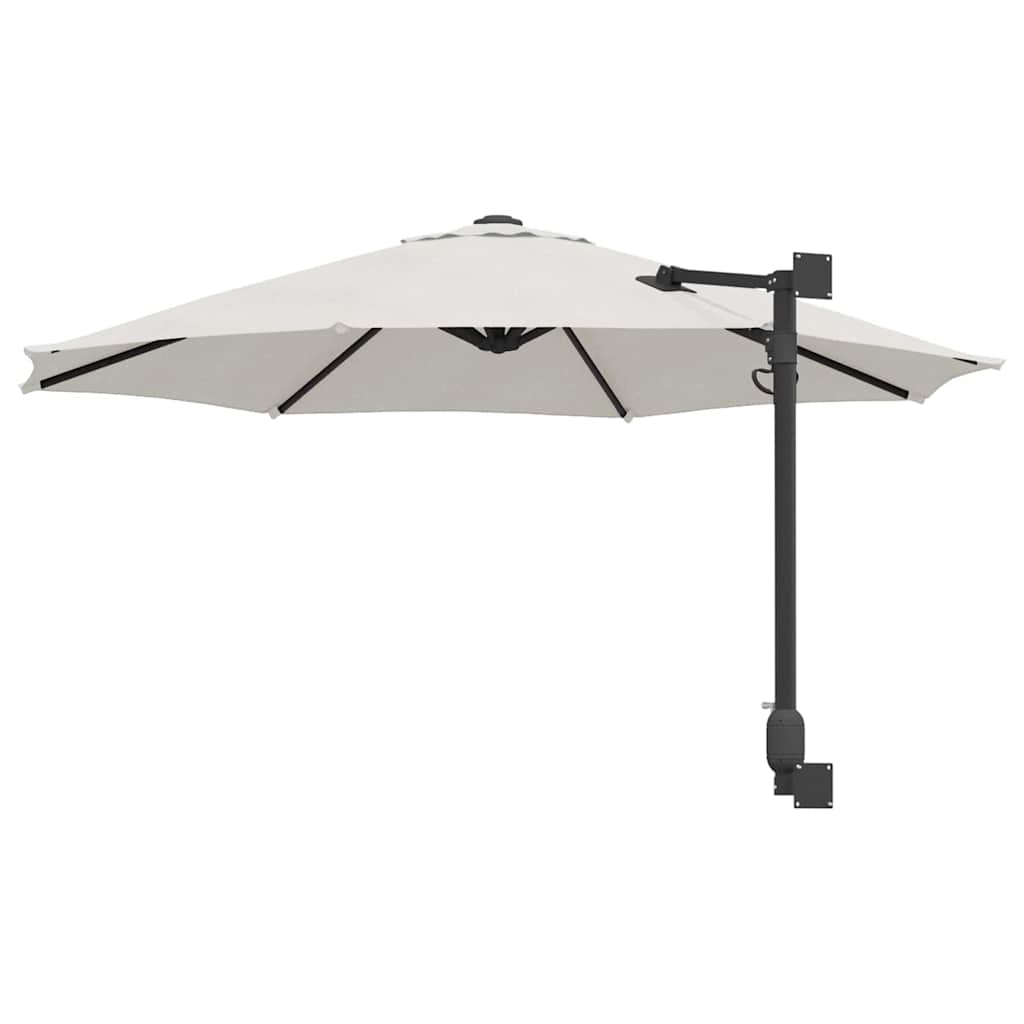 Ombrello da giardino 248 x 248 x 148 cm Poliestere e Acciaio