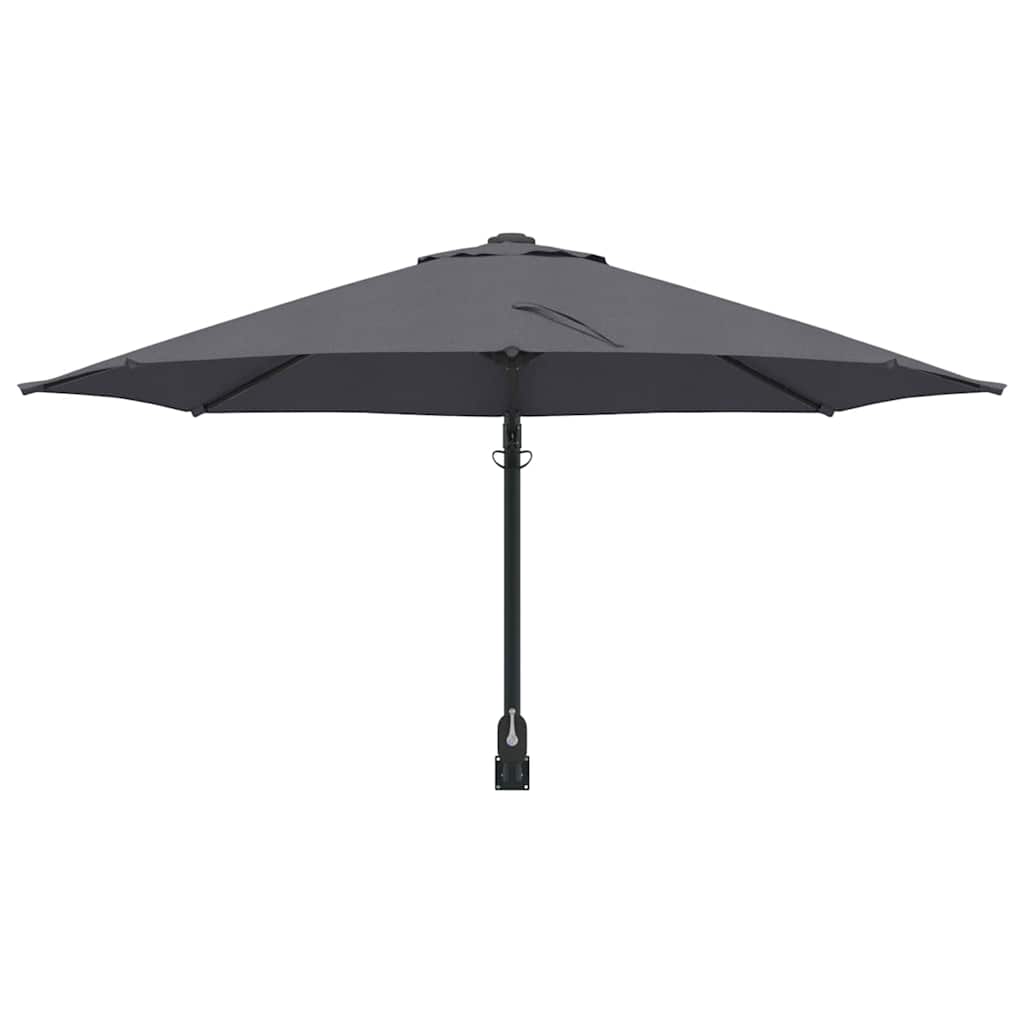 Ombrello da giardino 248 x 248 x 148 cm Poliestere e Acciaio
