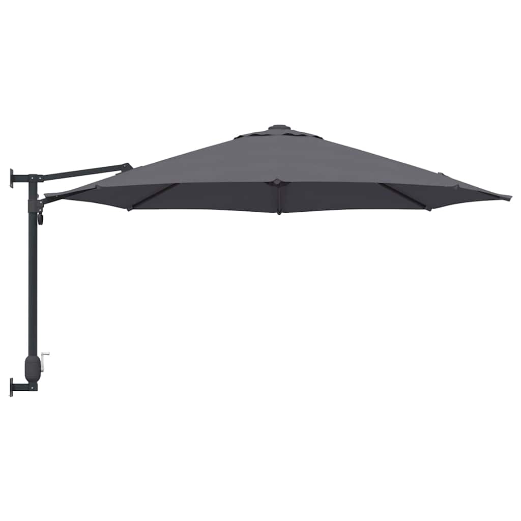 Ombrello da giardino 248 x 248 x 148 cm Poliestere e Acciaio