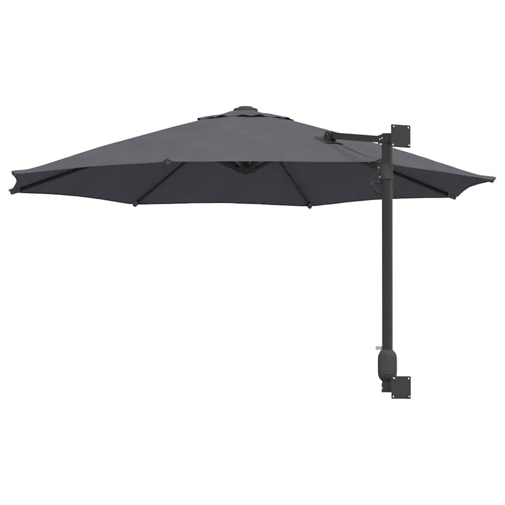 Ombrello da giardino 248 x 248 x 148 cm Poliestere e Acciaio