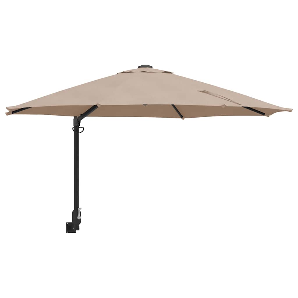 Ombrello da giardino 248 x 248 x 148 cm Poliestere e Acciaio