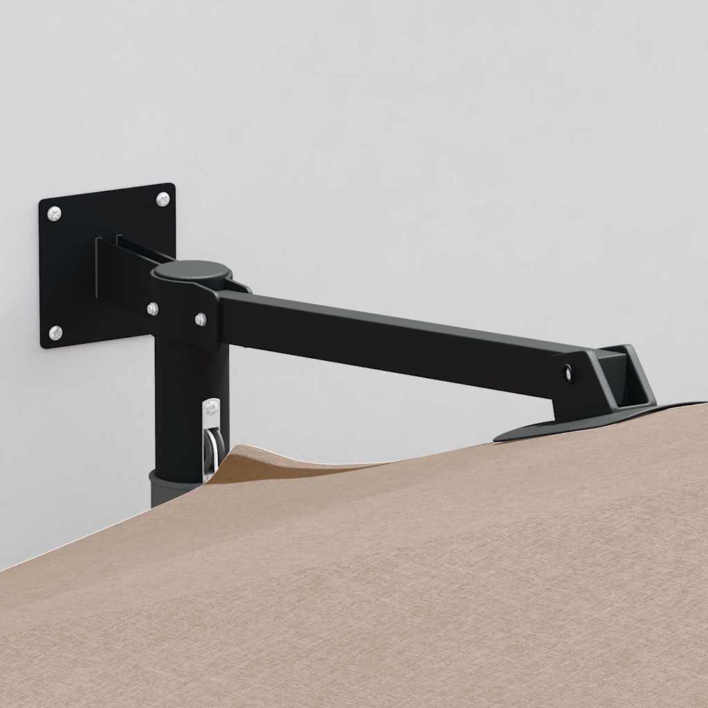Ombrello da giardino 248 x 248 x 148 cm Poliestere e Acciaio