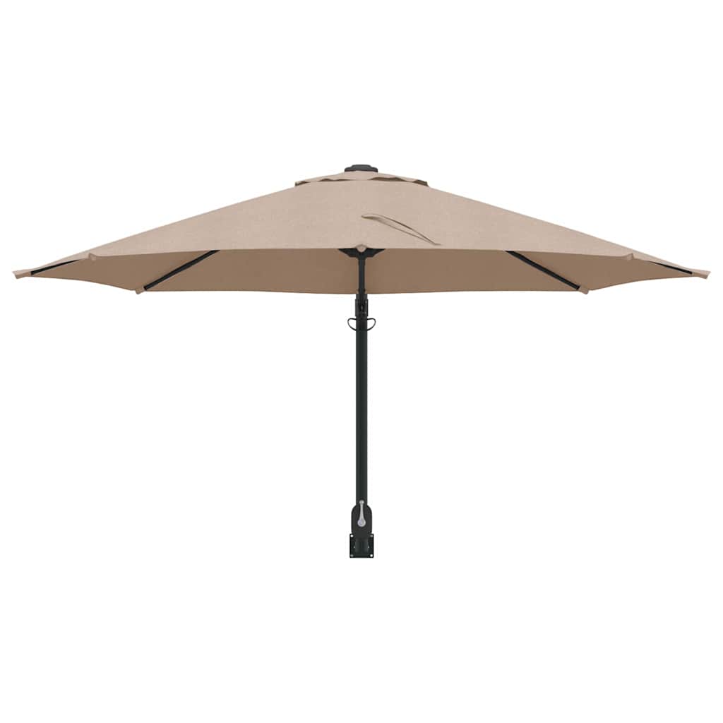 Ombrello da giardino 248 x 248 x 148 cm Poliestere e Acciaio