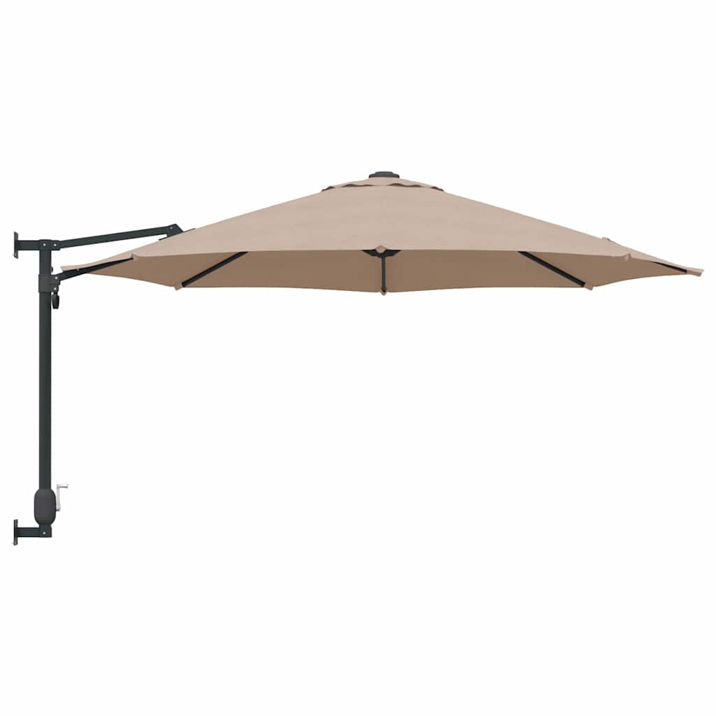 Ombrello da giardino 248 x 248 x 148 cm Poliestere e Acciaio