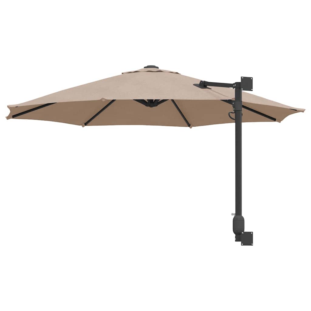 Ombrello da giardino 248 x 248 x 148 cm Poliestere e Acciaio