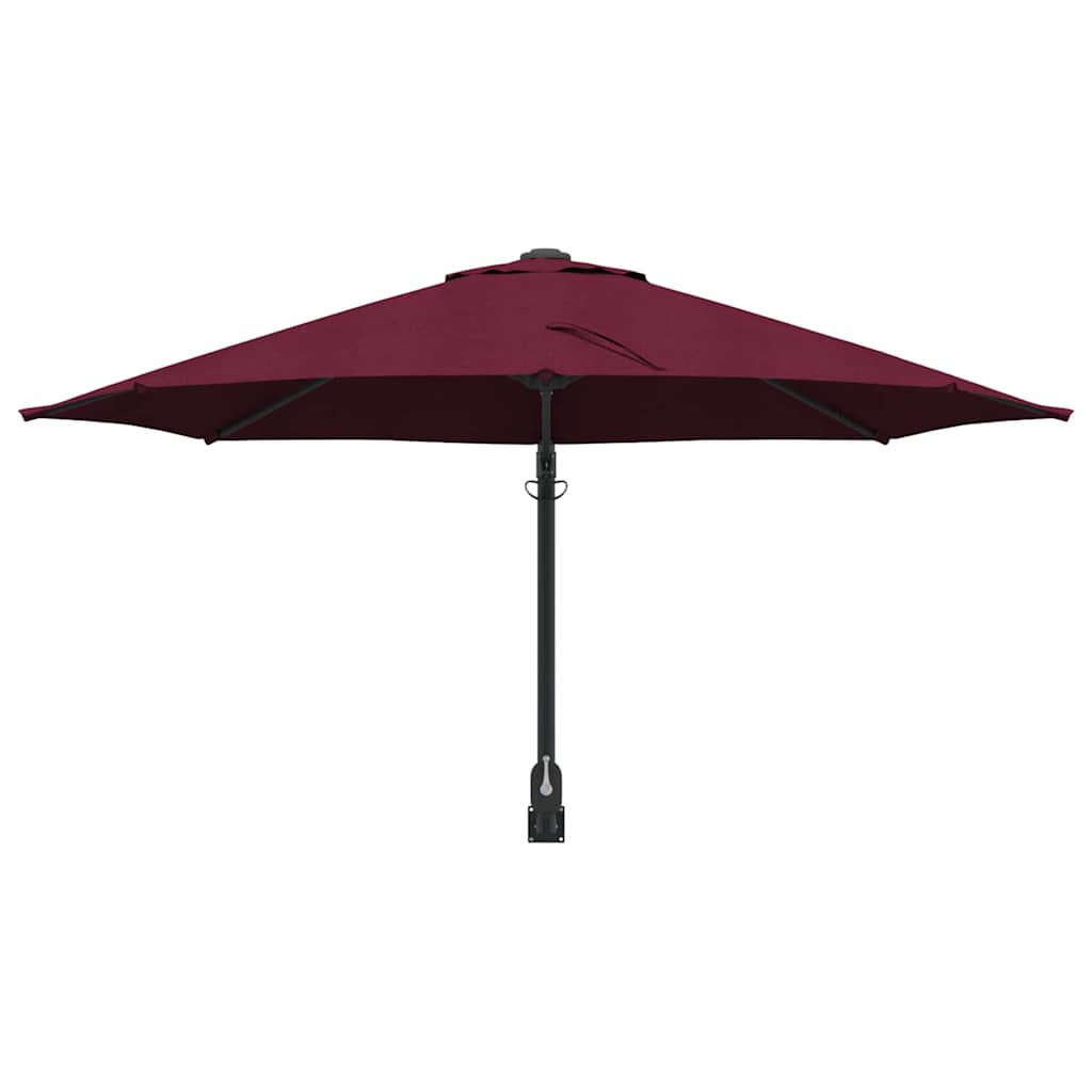 Ombrello da giardino 248 x 248 x 148 cm Poliestere e Acciaio