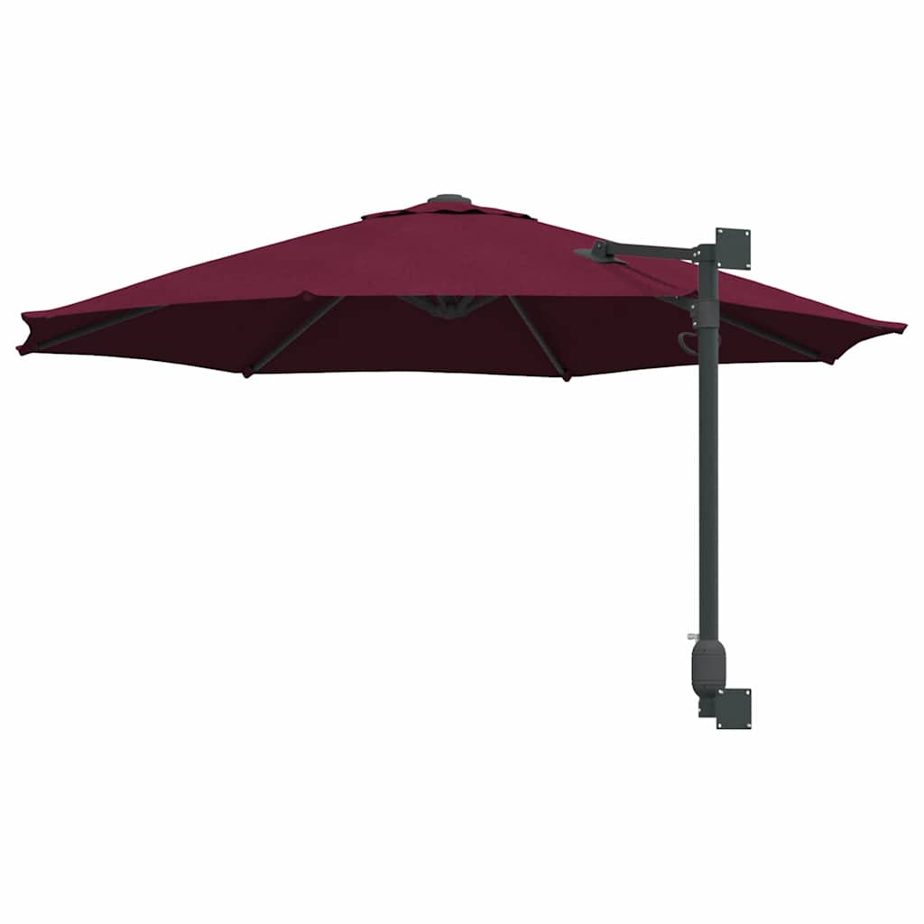Ombrello da giardino 248 x 248 x 148 cm Poliestere e Acciaio