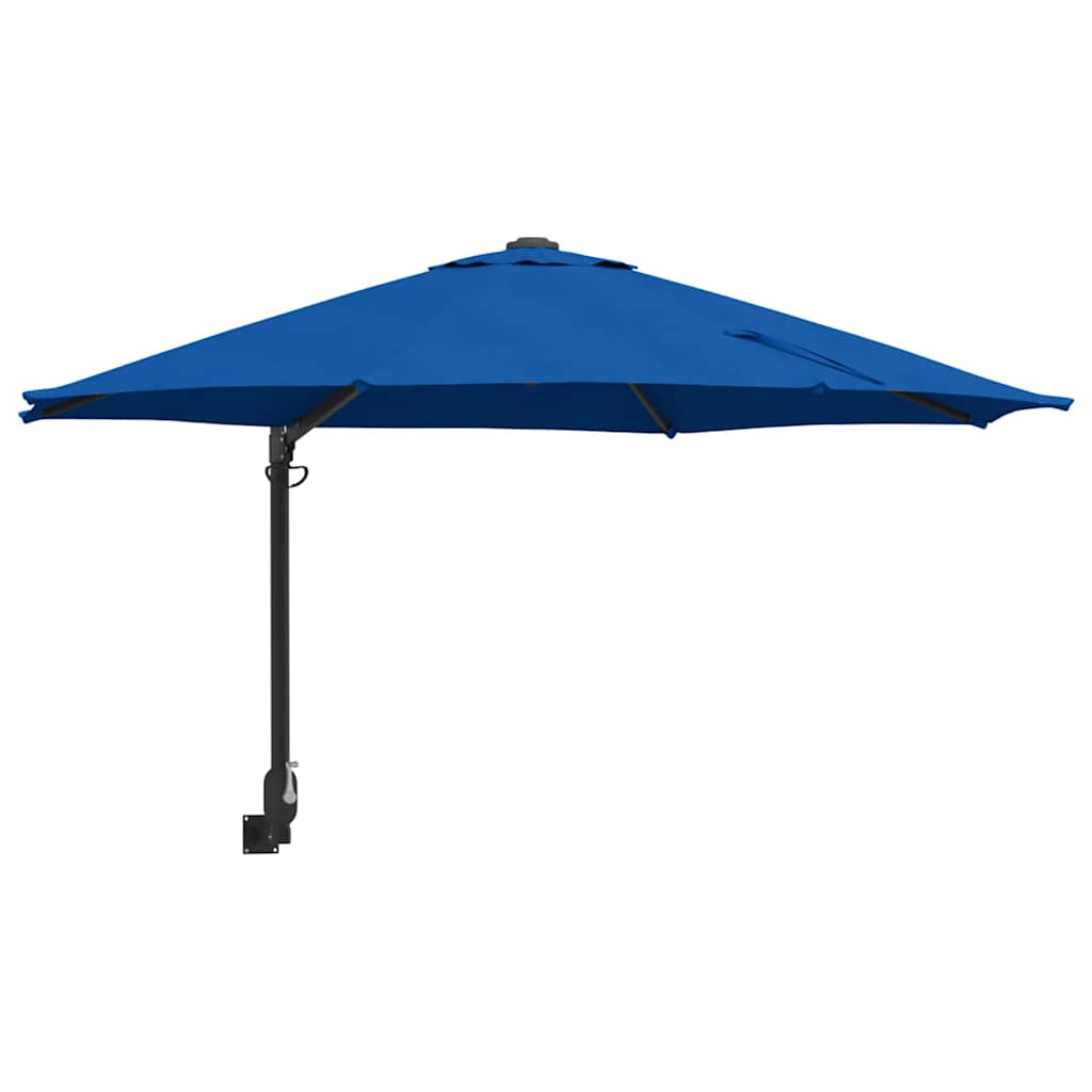 Ombrello da giardino 248 x 248 x 148 cm Poliestere e Acciaio