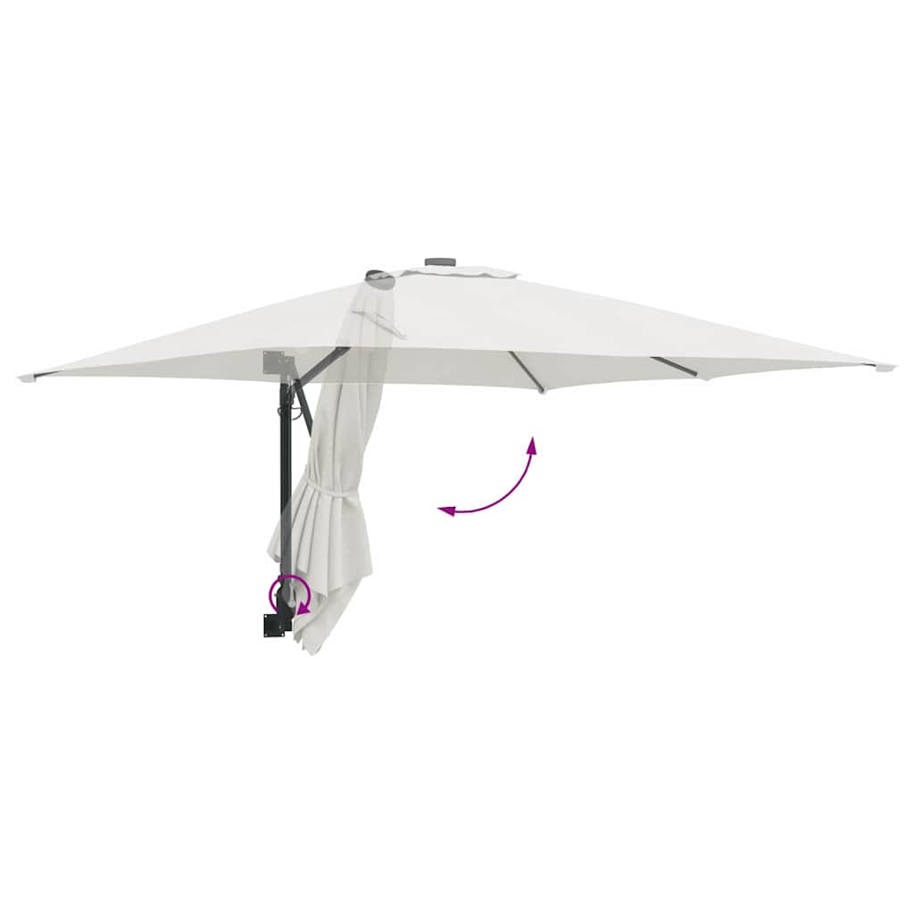 Ombrello da giardino Sabbia 248,5 x 247,5 x 160 cm