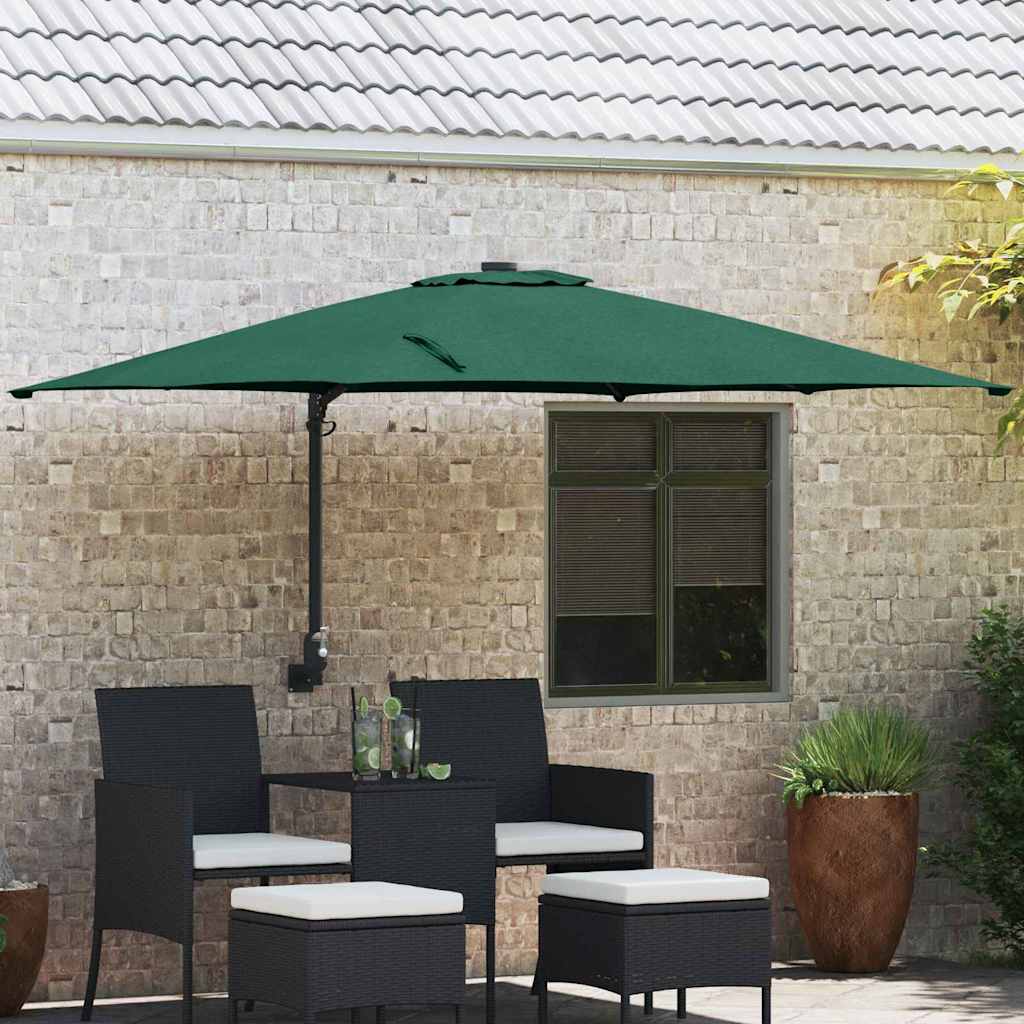 Ombrello da giardino Verde 248,5 x 247,5 x 160 cm
